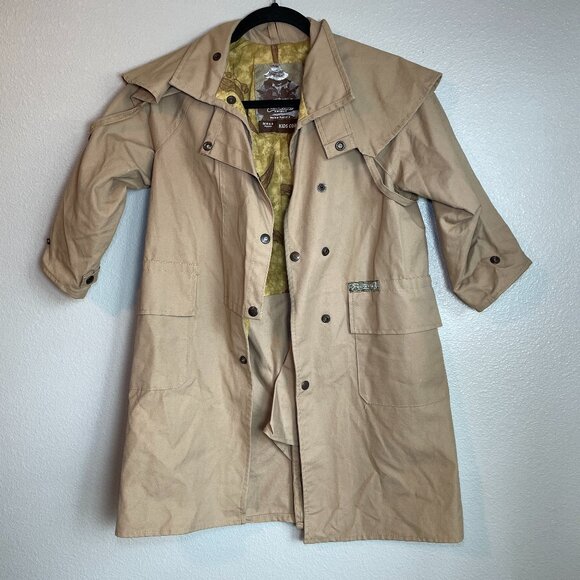 Driza-Bone Australia KIDS Horse Riding Jacket Coat Khaki 4-6 YRS - Picture 1 of 9